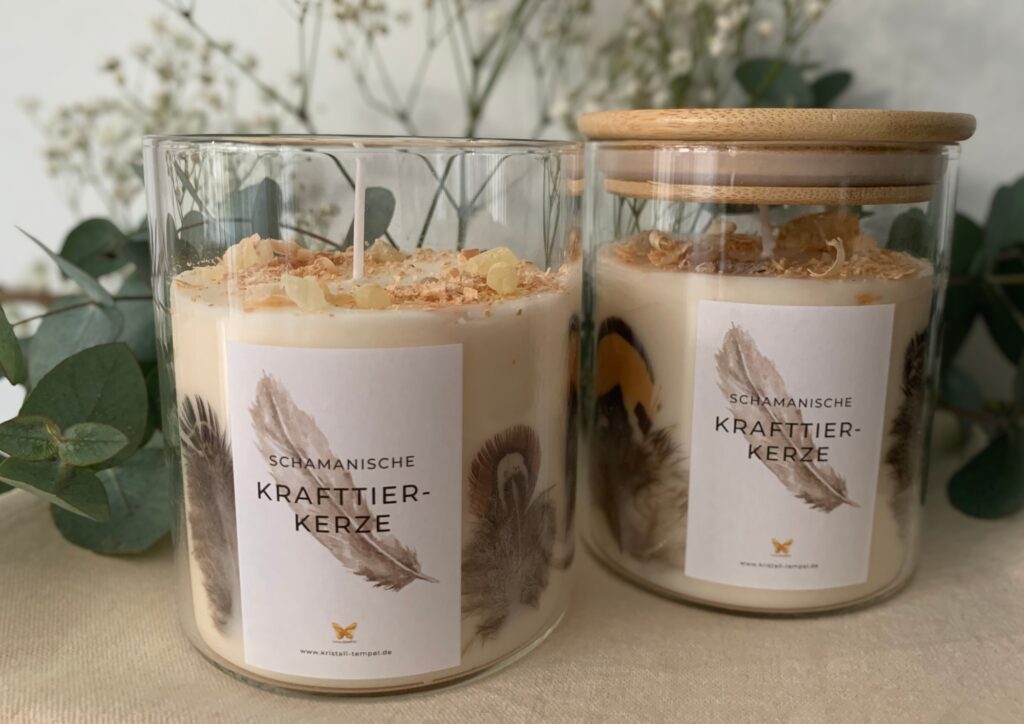 Schamanische Krafttier-Kerze